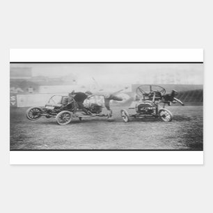 Sticker Rectangulaire Voiture vintage "Auto Polo" Sports