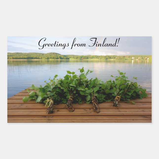 Sticker Rectangulaire Voix de la Finlande (Devant)