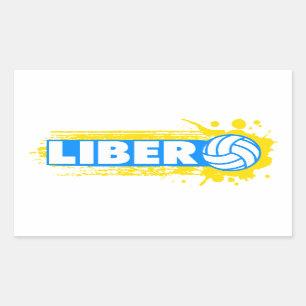 Sticker Rectangulaire Volleyball de Libero
