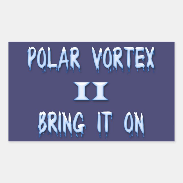 Sticker Rectangulaire Vortex Polaire II (Devant)