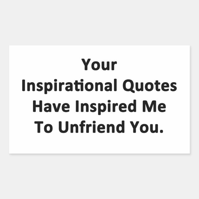 Sticker Rectangulaire Vos citations inspirantes (Devant)