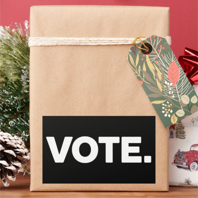 Sticker Rectangulaire Vote Election 2024 Vote Droits de vote Suffrage (vacances)