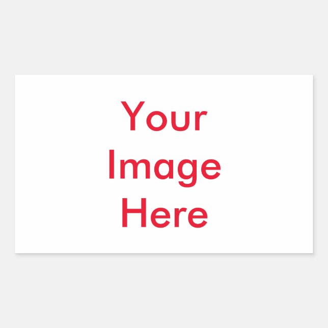 Sticker Rectangulaire Votre image personnalisée (Devant)