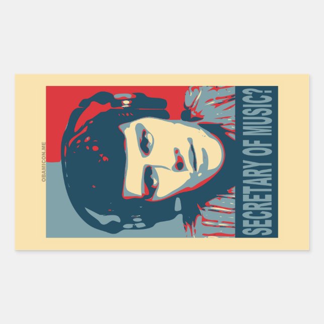 Sticker Rectangulaire Votre Obamicon.Me (Devant)
