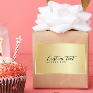 Sticker Rectangulaire Votre texte personnalisé modèle élégant typographi