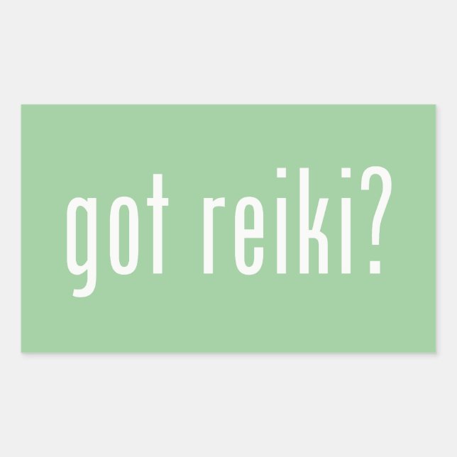 Sticker Rectangulaire Vous avez Reiki ? (Devant)