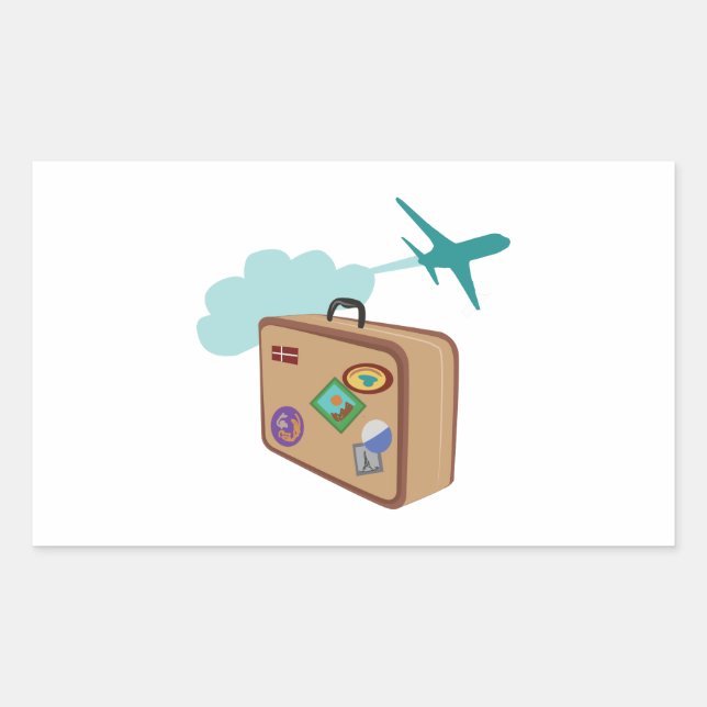 Sticker Rectangulaire Voyage (Devant)