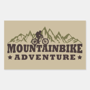 Sticker Rectangulaire VTT aventure