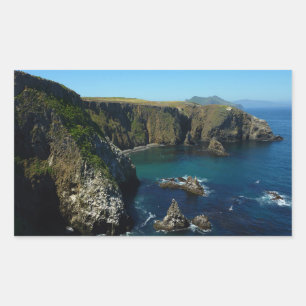 Sticker Rectangulaire Vue panoramique de l'île d'Anacapa aux îles du dét