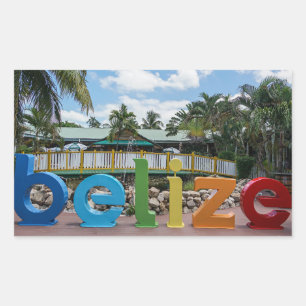 Sticker Rectangulaire Vvacances à Belize
