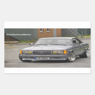 Sticker Rectangulaire W123 C123 Coupe Mercedes Benz