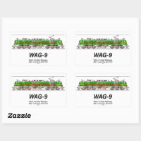 WAG-9 Locomotive. Train de marchandises des chemin