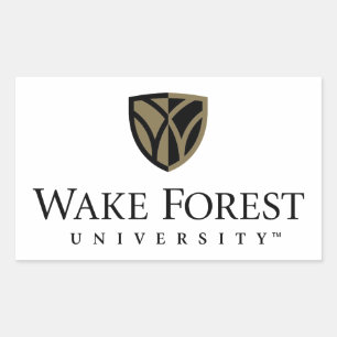 Sticker Rectangulaire Wake Forest University Wordmark