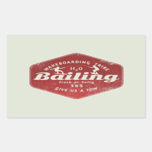 Sticker Rectangulaire Wakeboard Wakeboard