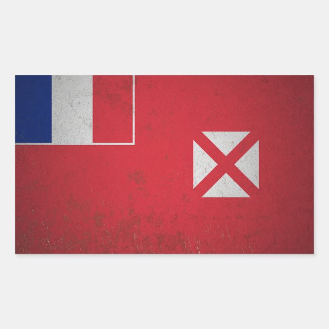 Sticker Rectangulaire Wallis et Futuna (Devant)