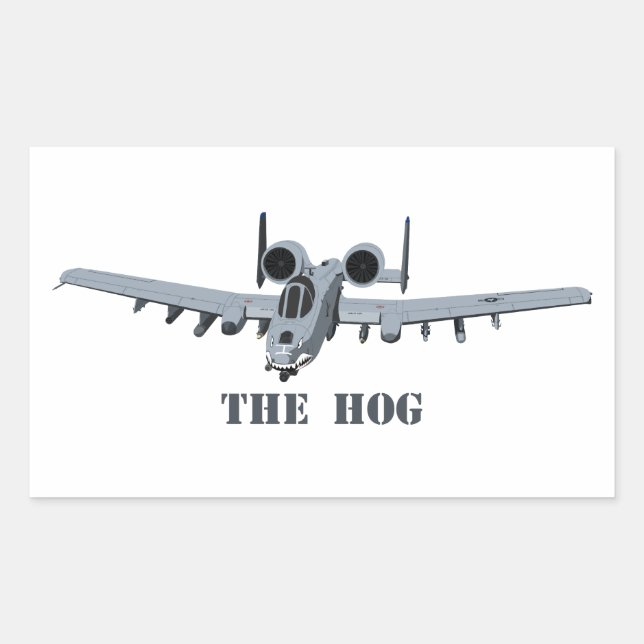 Sticker Rectangulaire Warthog (Devant)