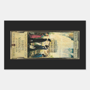 Sticker Rectangulaire Washington moderne