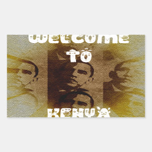 Sticker Rectangulaire Welcome