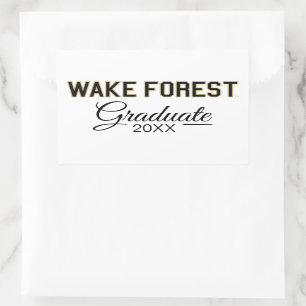 Sticker Rectangulaire WFU   Wake Forest