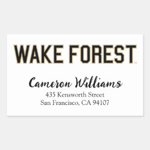 Sticker Rectangulaire WFU   Wake Forest