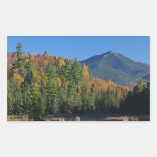 Sticker Rectangulaire Whiteface Mountain sur Little Cherrypatch Pond