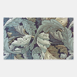 Sticker Rectangulaire William Morris Acanthus Feuilles