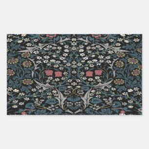 Sticker Rectangulaire William Morris Blackthorn Floral Art Nouveau