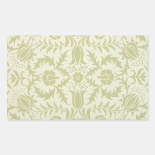 Sticker Rectangulaire William Morris Borage Mariage Vert Doux