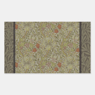 Sticker Rectangulaire William Morris Floral Lys willow art design