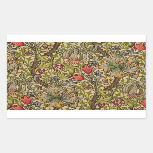 Sticker Rectangulaire William Morris Golden Lily