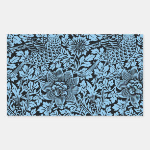 Sticker Rectangulaire William Morris Particularités Florales Anénome d'o