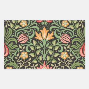 Sticker Rectangulaire William Morris Persian Floral Antique