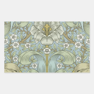 Sticker Rectangulaire William Morris Spring Thicket : Floral antique