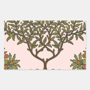 Sticker Rectangulaire William Morris Tree Frieze Fond d'écran floral