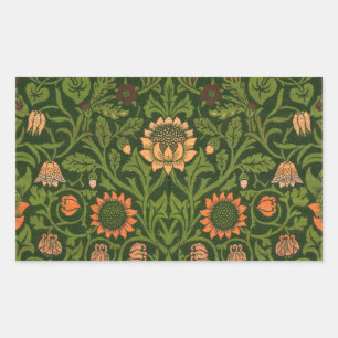 Sticker Rectangulaire William Morris Violet et Columbine Art Rug