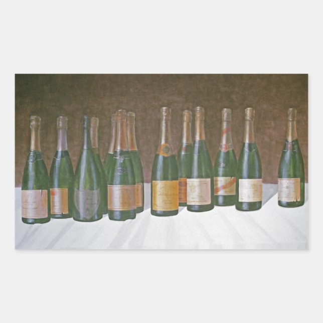 Sticker Rectangulaire Winescape Champagne 2003 2 (Devant)