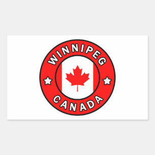 Sticker Rectangulaire Winnipeg Canada