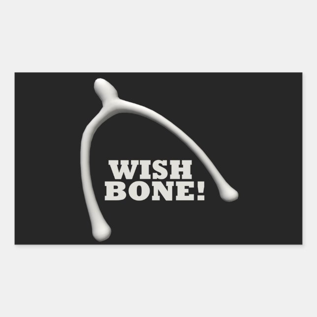 Sticker Rectangulaire Wishbone (Devant)