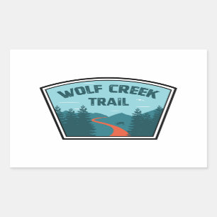 Sticker Rectangulaire Wolf Creek Trail Dayton Ohio