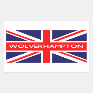 Sticker Rectangulaire Wolverhampton : Drapeau britannique