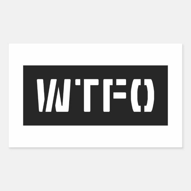 STICKER RECTANGULAIRE WTFO (Devant)