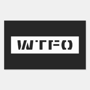 STICKER RECTANGULAIRE WTFO