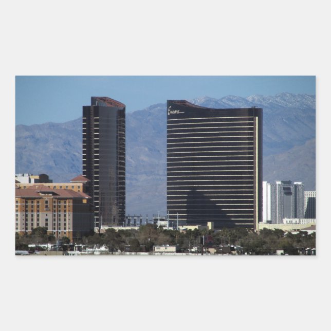 Sticker Rectangulaire Wynn et Encore à Wynn (Devant)