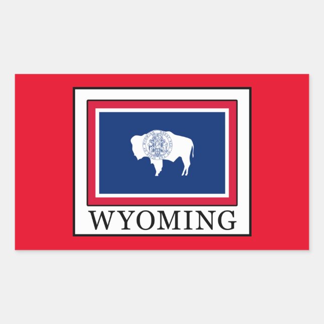 Sticker Rectangulaire Wyoming (Devant)
