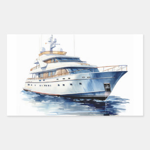 STICKER RECTANGULAIRE YACHT