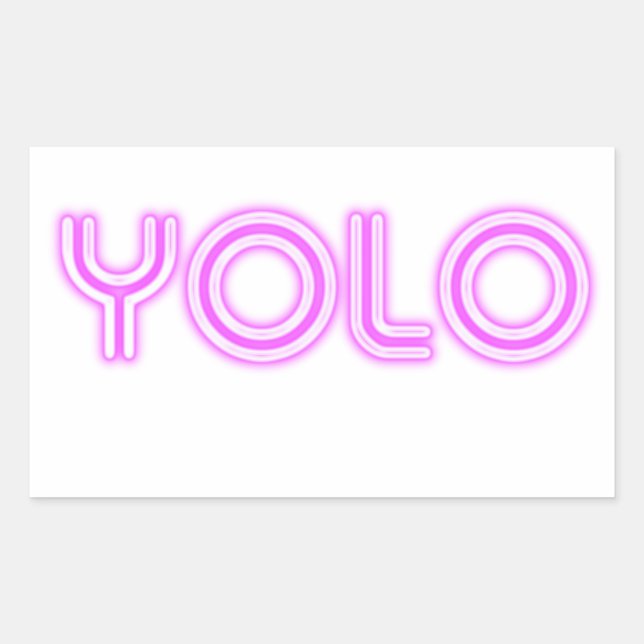 STICKER RECTANGULAIRE YOLO (Devant)