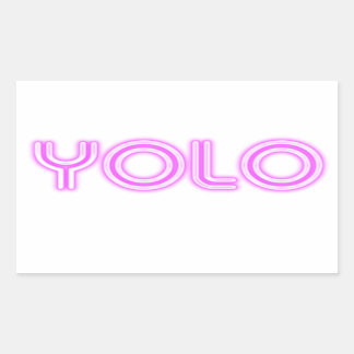 STICKER RECTANGULAIRE YOLO
