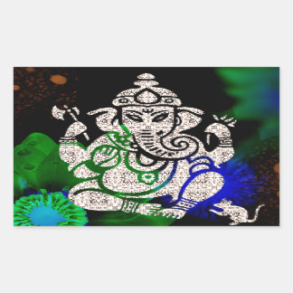 Sticker Rectangulaire Zen Ganesh