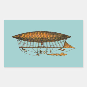 Sticker Rectangulaire Zeppelin de déplacement du cru 1883