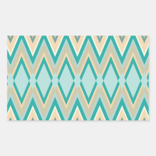 Sticker Rectangulaire zigzag-téléphones diagonaux